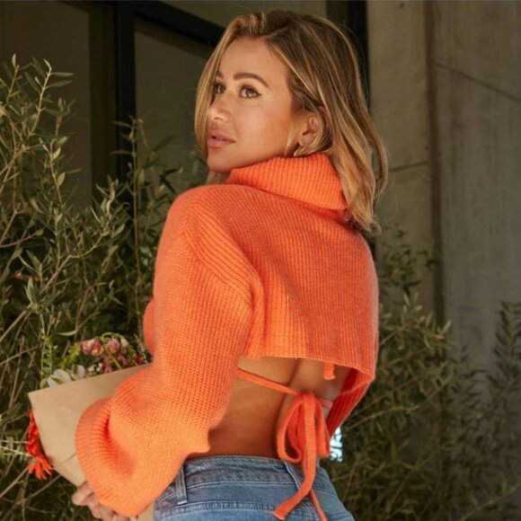 Turtleneck Sweater Set - Orange - Picture 2 of 2